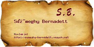 Sümeghy Bernadett névjegykártya